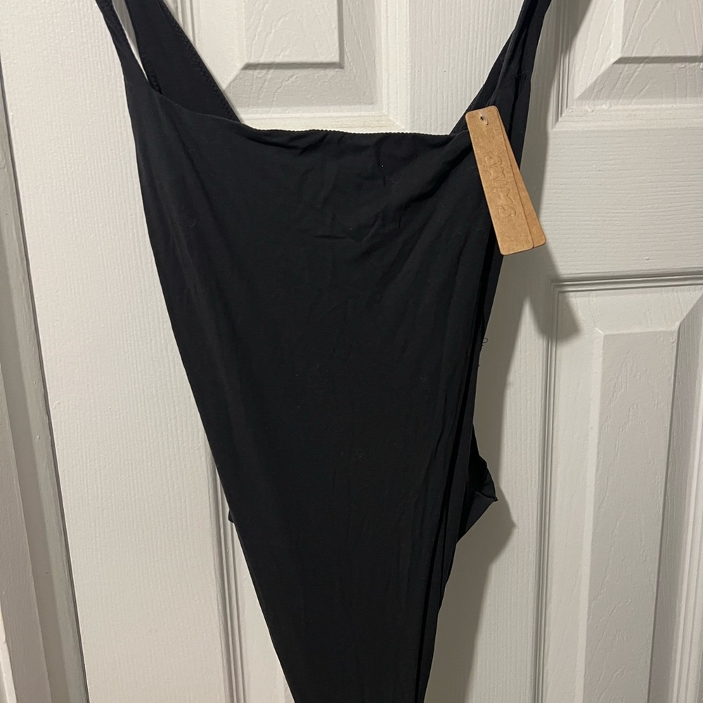 Skims Onyx One-Piece Bodysuit